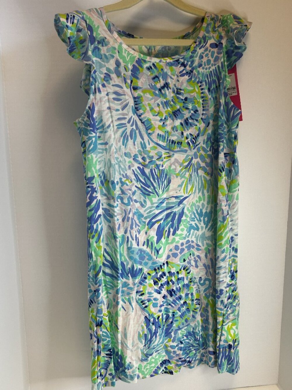 Size L (8-10), NWT, Ella Dress, Pattern:  Shell of a Party
